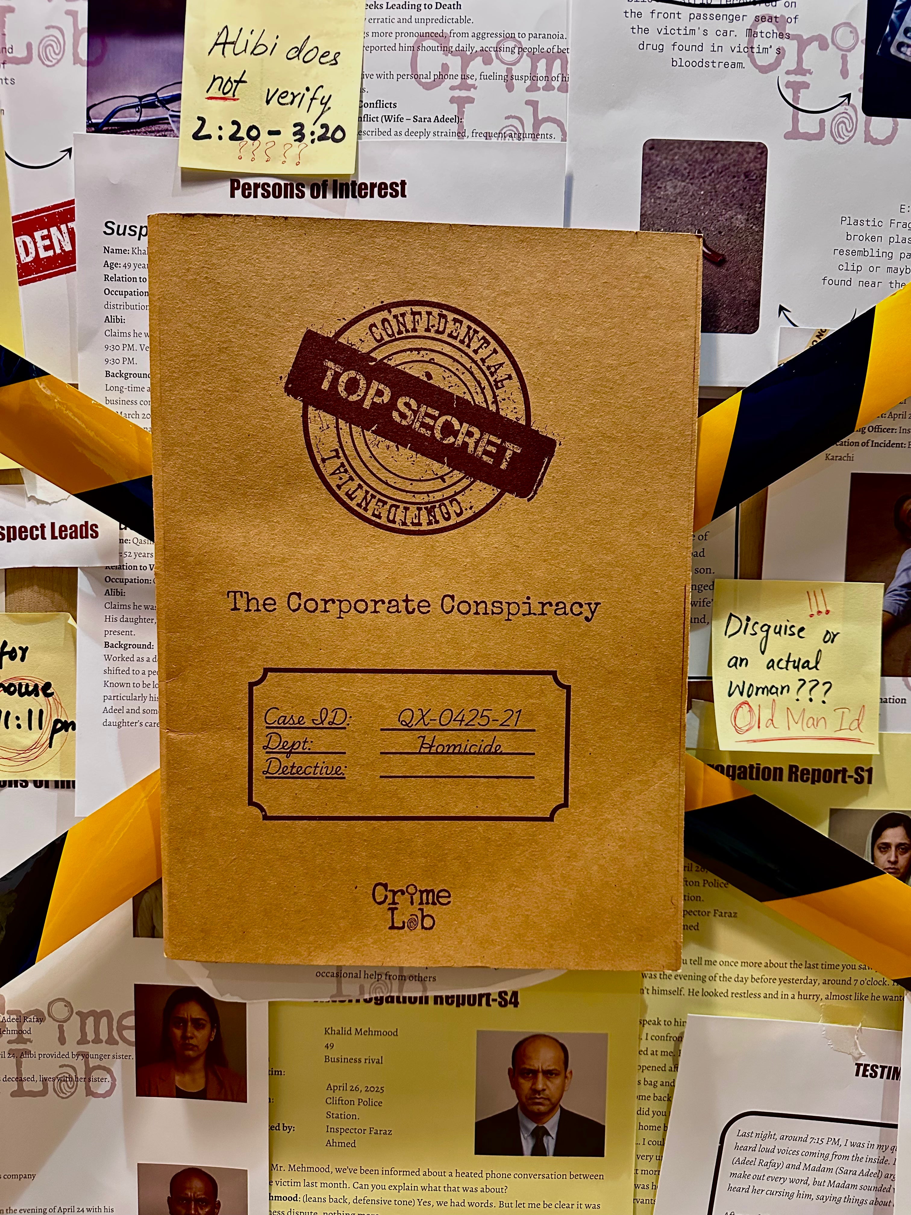 The Corporate Conspiracy - Homicide Department - Murder Mystery Case File
