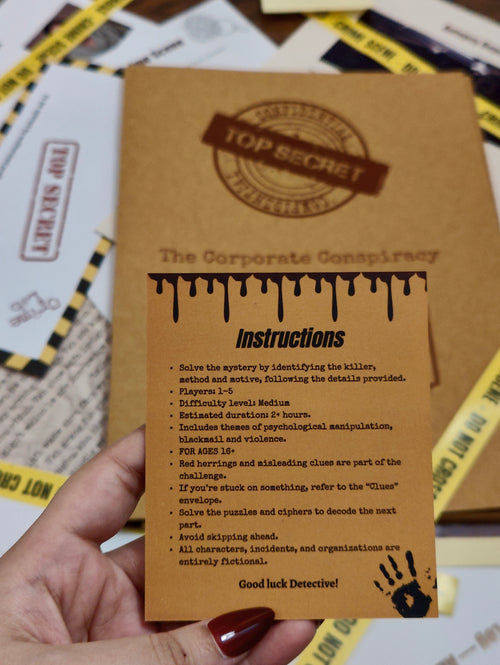 The Corporate Conspiracy - Murder Mystery Case File